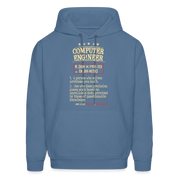 K00800  Computer Engineer Hoodie - Computer Engineer see also WIZARD, MAGICIAN, Computer Engineer GifMen's Hoodie - denim blue