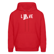 S00039 Rhode Island - Love Men's Hoodie - red