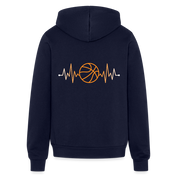 Basketball Unisex Zip Hoodie S00174 - navy