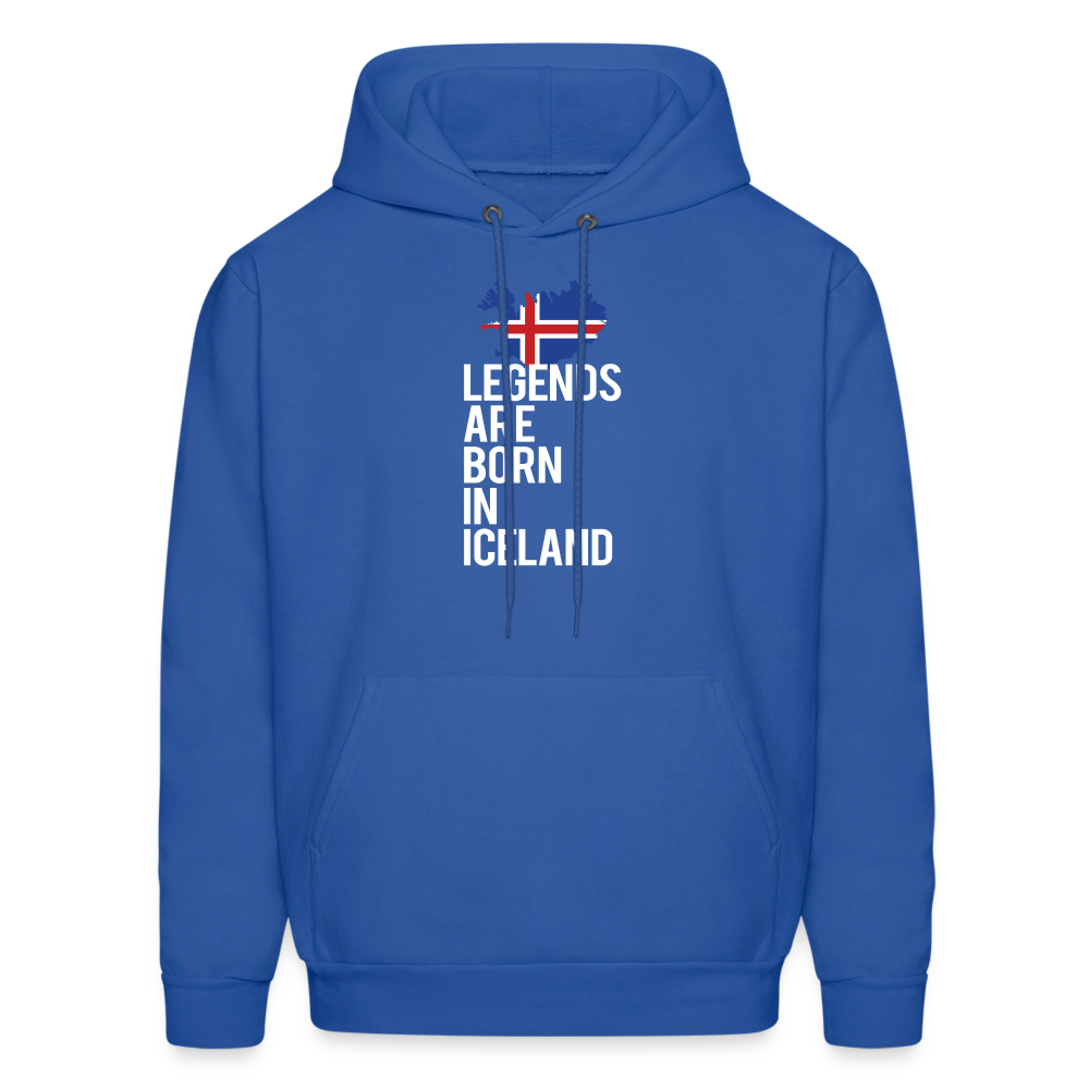 Iceland Hoodie - Legends are born in Iceland, Icelandic Gift K00465 - royal blue