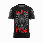 Demon Mask Short Sleeve Sports T-Shirt – Stay Cool, Train Hard