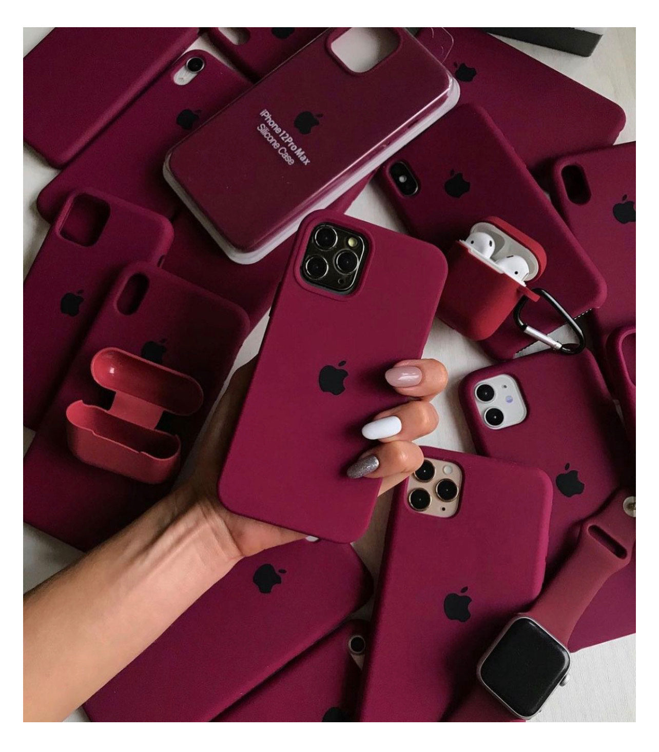 🍎 Official Apple burgundy case for iPhone