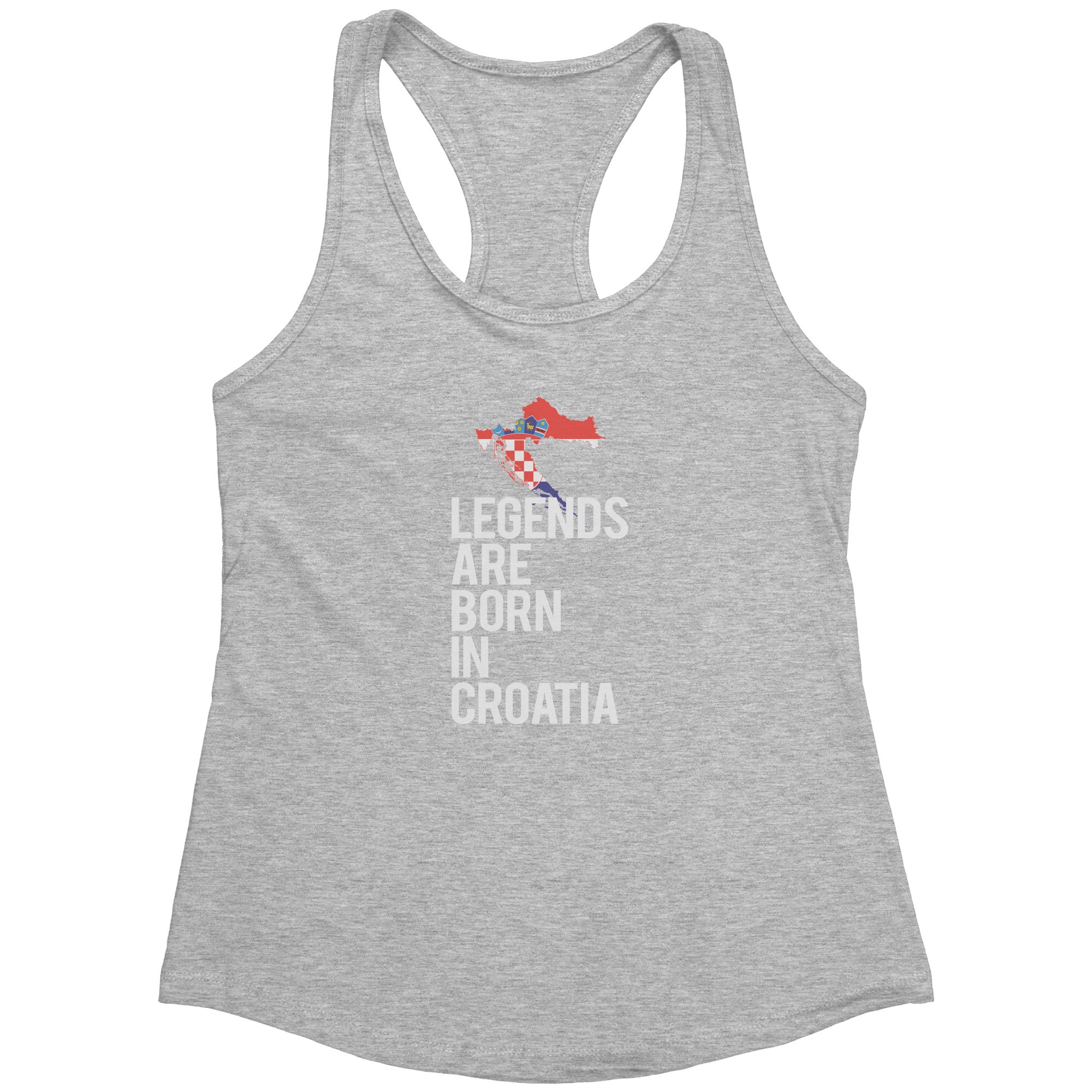 Legends are born in Croatia Racerback