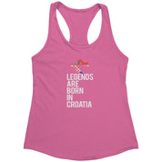 Legends are born in Croatia Racerback