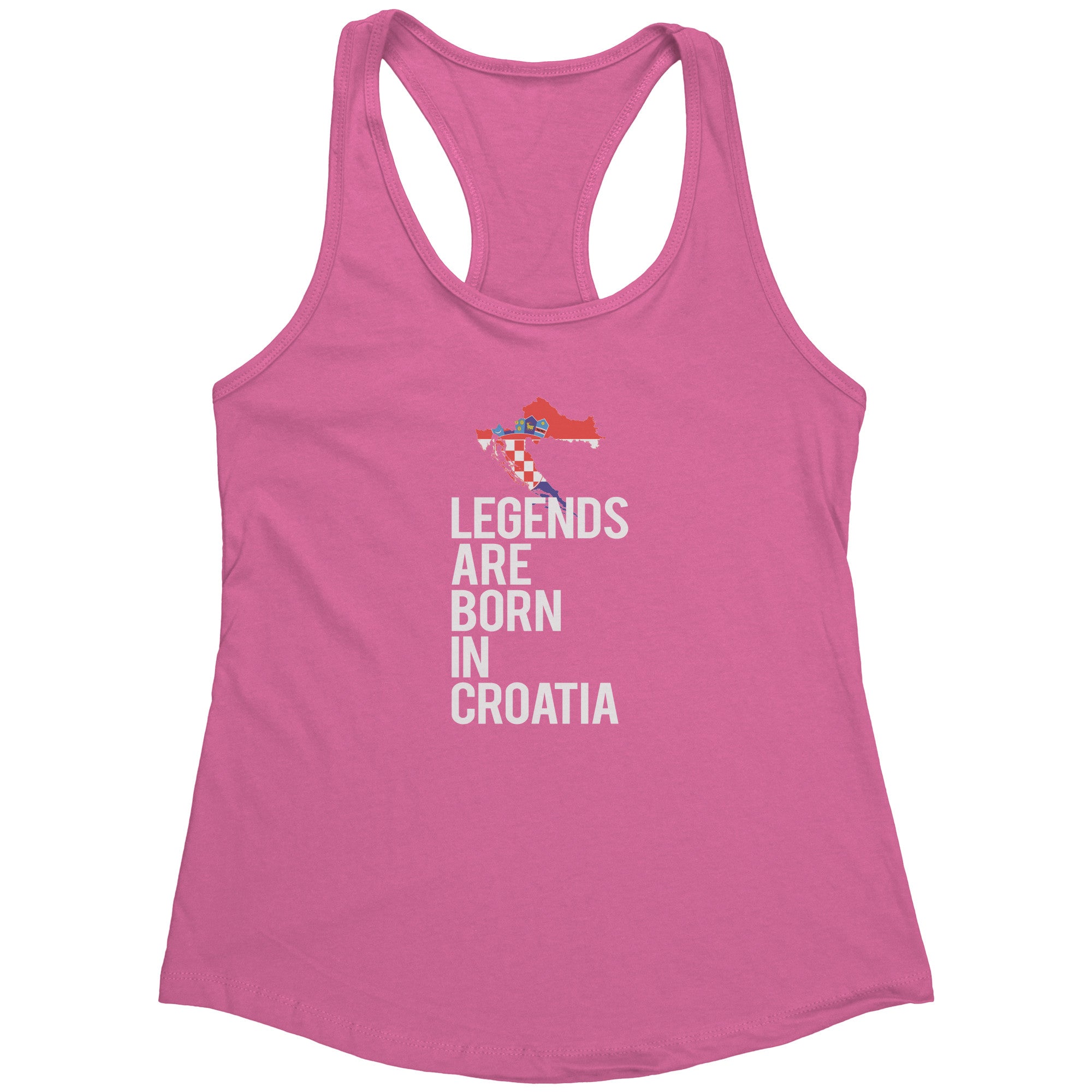 Legends are born in Croatia Racerback
