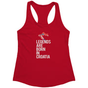 Legends are born in Croatia Racerback