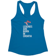 Legends are born in Croatia Racerback