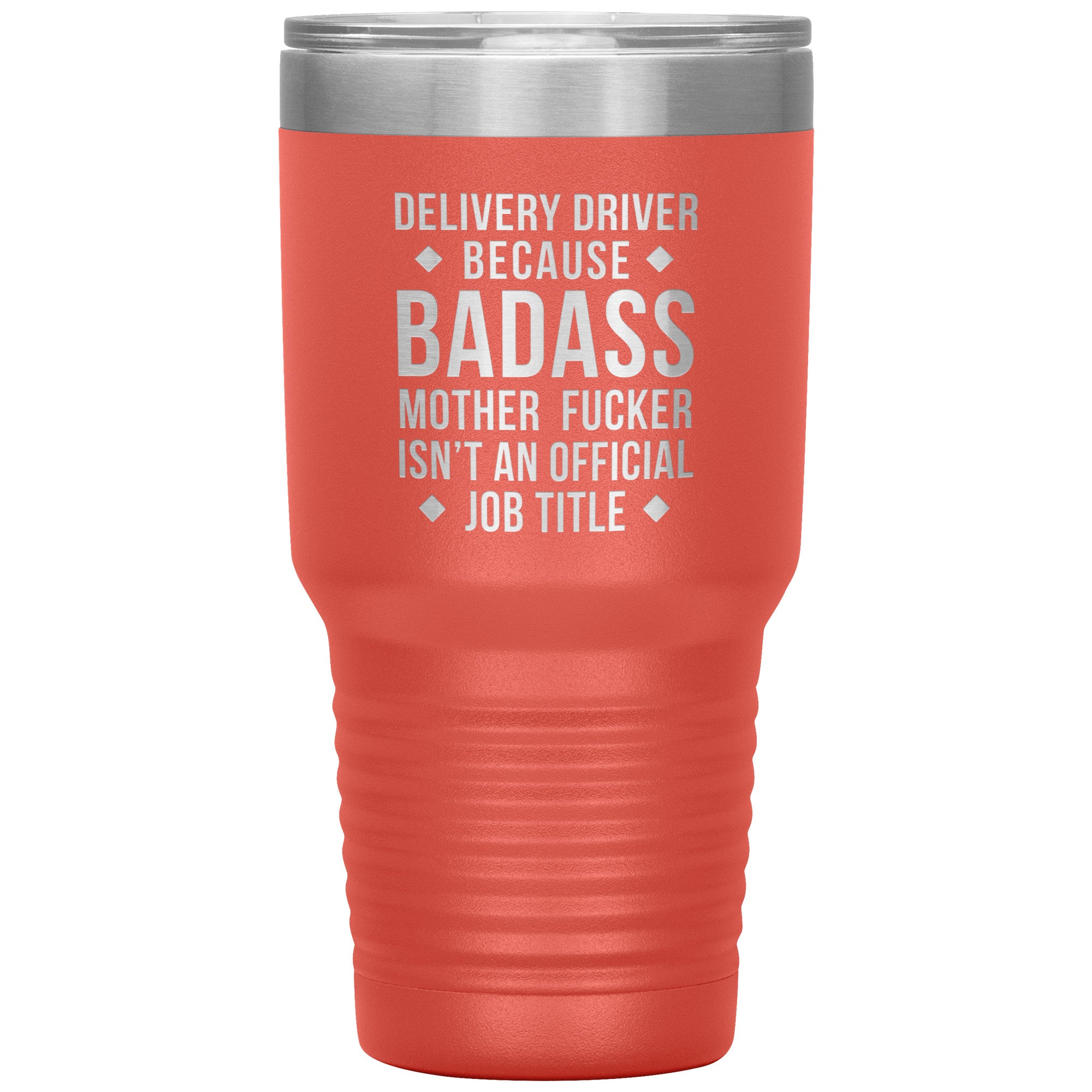 S00143   Personalizable Delivery Driver Gift, Delivery Driver badass, Tumbler, Travel mug, Coffee Tumbler, Present for Delivery Driver Colleague
