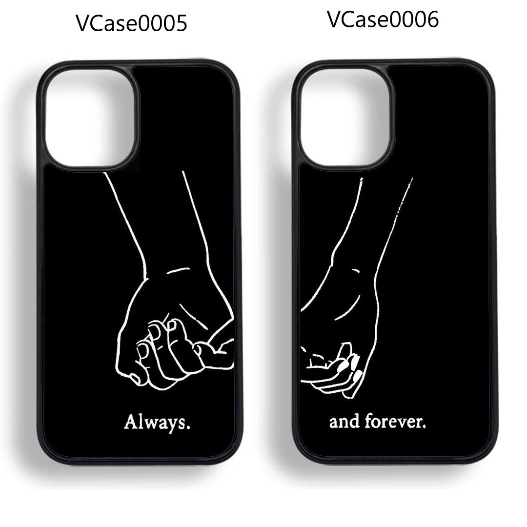 Personal cute matching cases for iPhone 16 15 14 13 12 11 Pro Max iPhone XR X XS iPhone 7 8 PLUS iPhone SECase -Perfect gift for couple