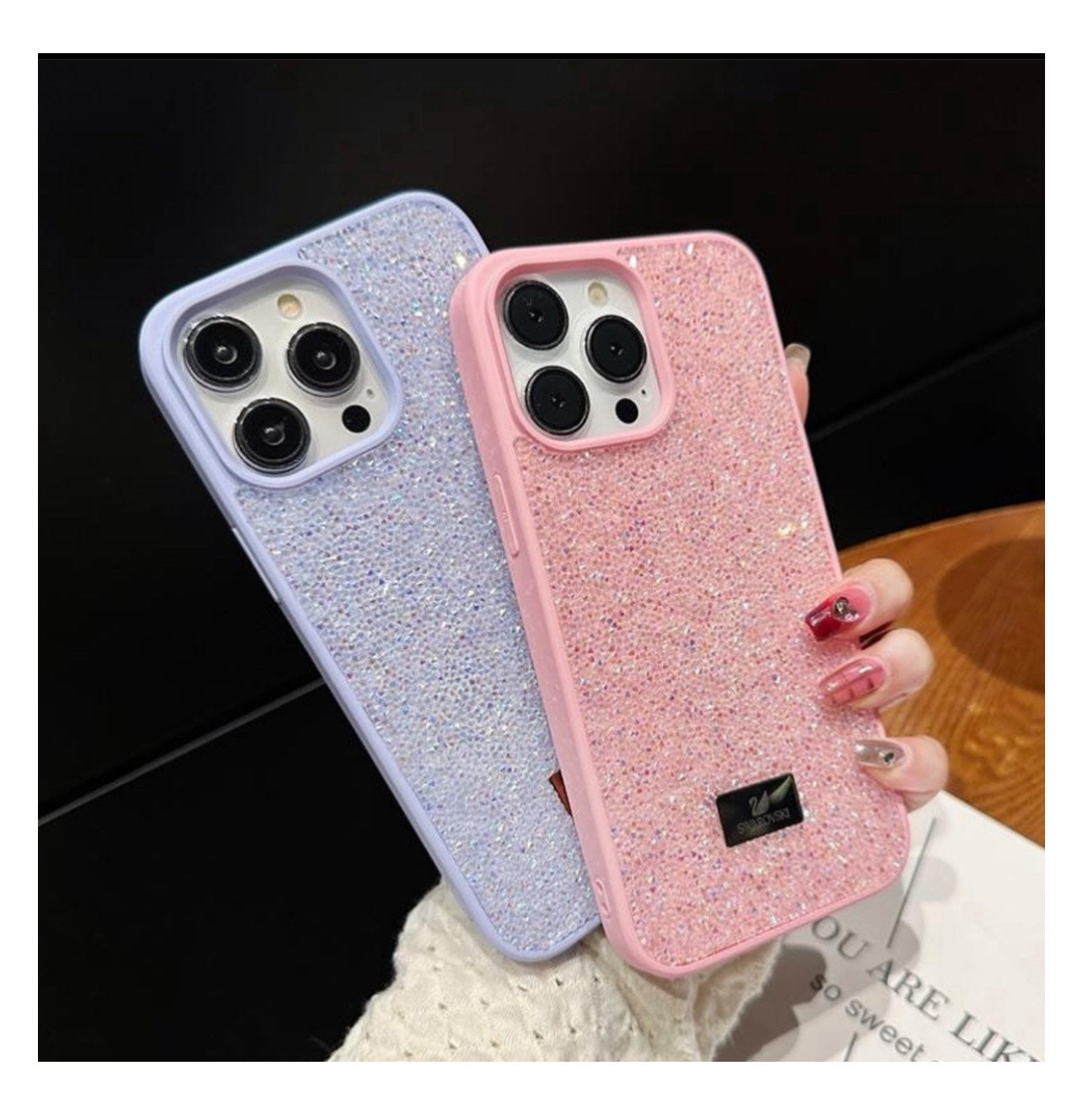 🦢SWAROVSKI💎 case for iPhone 16 15 14 13 12 11 Pro Max iPhone XR X XS iPhone 7 8 PLUS iPhone Se gift ,christmas