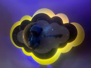 Personalized cloud night light with Moon Bear