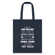 I am a paw-holding Tote Bag - navy
