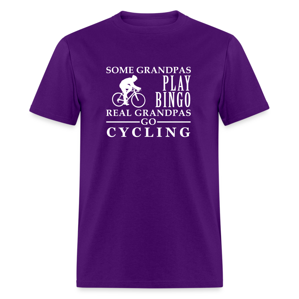 Some Grandpas play bingo, Real Grandpas Cycling Unisex Classic T-Shirt - purple