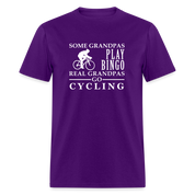Some Grandpas play bingo, Real Grandpas Cycling Unisex Classic T-Shirt - purple