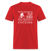 Some Grandpas play bingo, Real Grandpas Cycling Unisex Classic T-Shirt - red