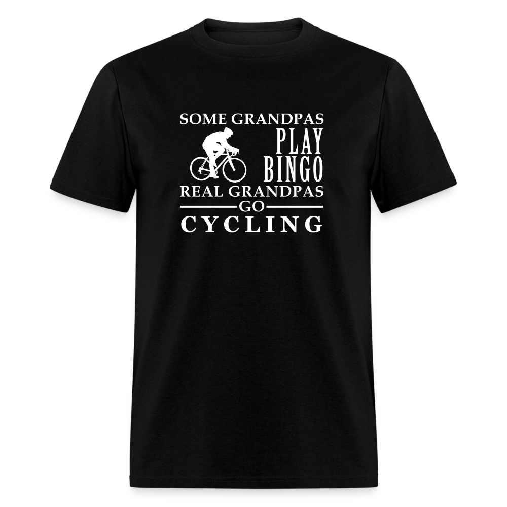 Some Grandpas play bingo, Real Grandpas Cycling Unisex Classic T-Shirt - black