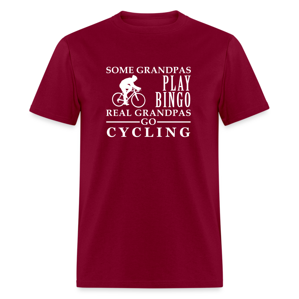 Some Grandpas play bingo, Real Grandpas Cycling Unisex Classic T-Shirt - burgundy