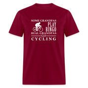 Some Grandpas play bingo, Real Grandpas Cycling Unisex Classic T-Shirt - burgundy