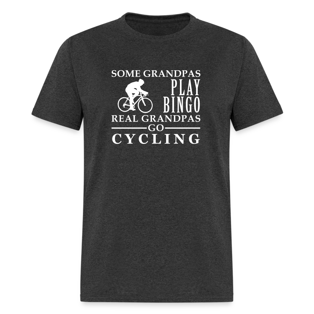 Some Grandpas play bingo, Real Grandpas Cycling Unisex Classic T-Shirt - heather black