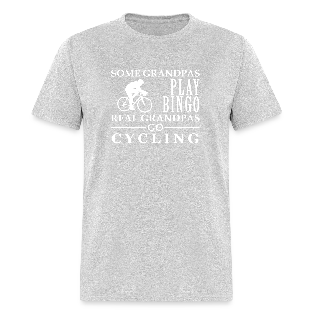 Some Grandpas play bingo, Real Grandpas Cycling Unisex Classic T-Shirt - heather gray