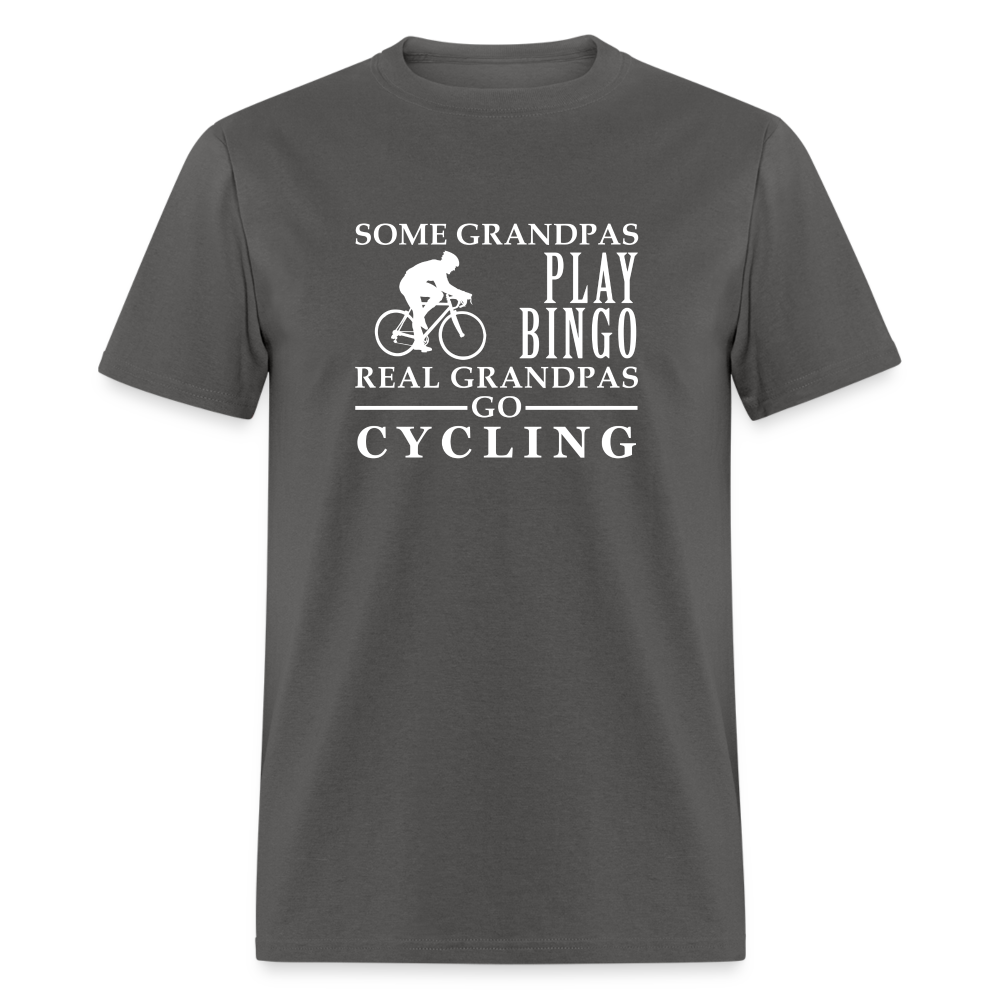 Some Grandpas play bingo, Real Grandpas Cycling Unisex Classic T-Shirt - charcoal