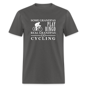 Some Grandpas play bingo, Real Grandpas Cycling Unisex Classic T-Shirt - charcoal