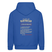 Electrician see also WIZARD, MAGICIAN Men's Hoodie - royal blue