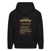 Electrician see also WIZARD, MAGICIAN Men's Hoodie - black
