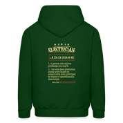 Electrician see also WIZARD, MAGICIAN Men's Hoodie - forest green