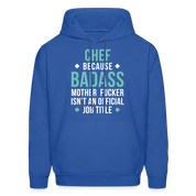 Chef badass Men's Hoodie - royal blue