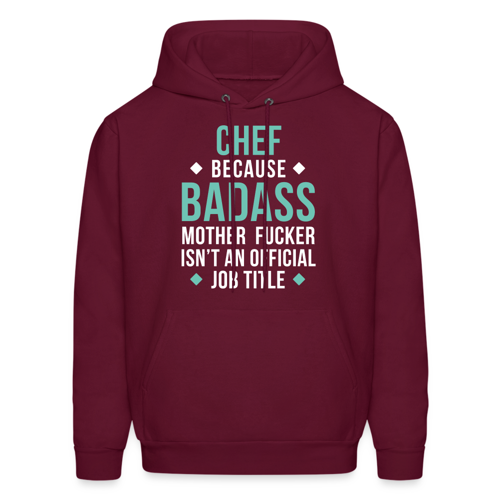 Chef badass Men's Hoodie - burgundy