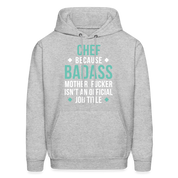 Chef badass Men's Hoodie - heather gray