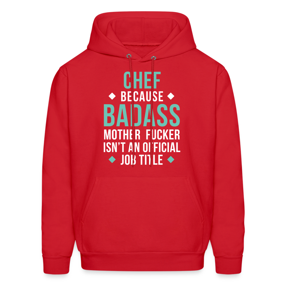 Chef badass Men's Hoodie - red