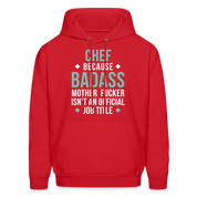 Chef badass Men's Hoodie - red