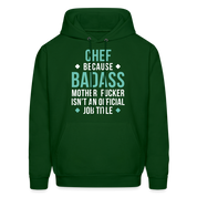 Chef badass Men's Hoodie - forest green