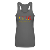 Sicilian and proud of it Women’s Performance Racerback Tank Top - charcoal