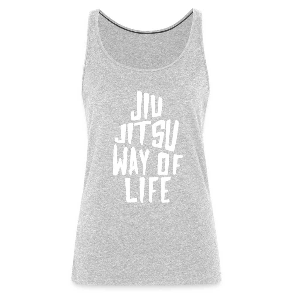 Jiu Jitsu way of life Women’s Premium Tank Top - heather gray