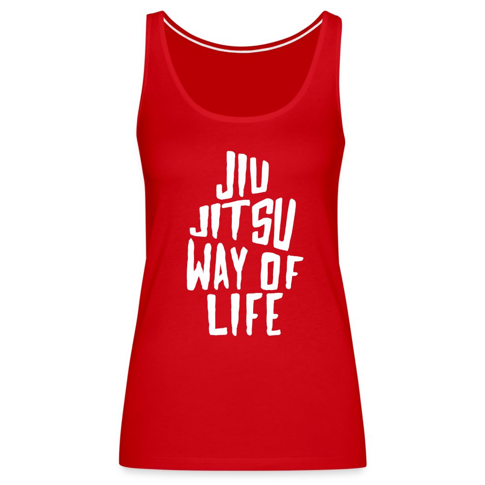 Jiu Jitsu way of life Women’s Premium Tank Top - red
