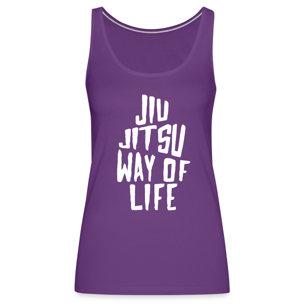 Jiu Jitsu way of life Women’s Premium Tank Top - purple