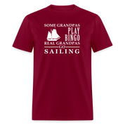 Real Grandpas Sailing Unisex Classic T-Shirt - burgundy