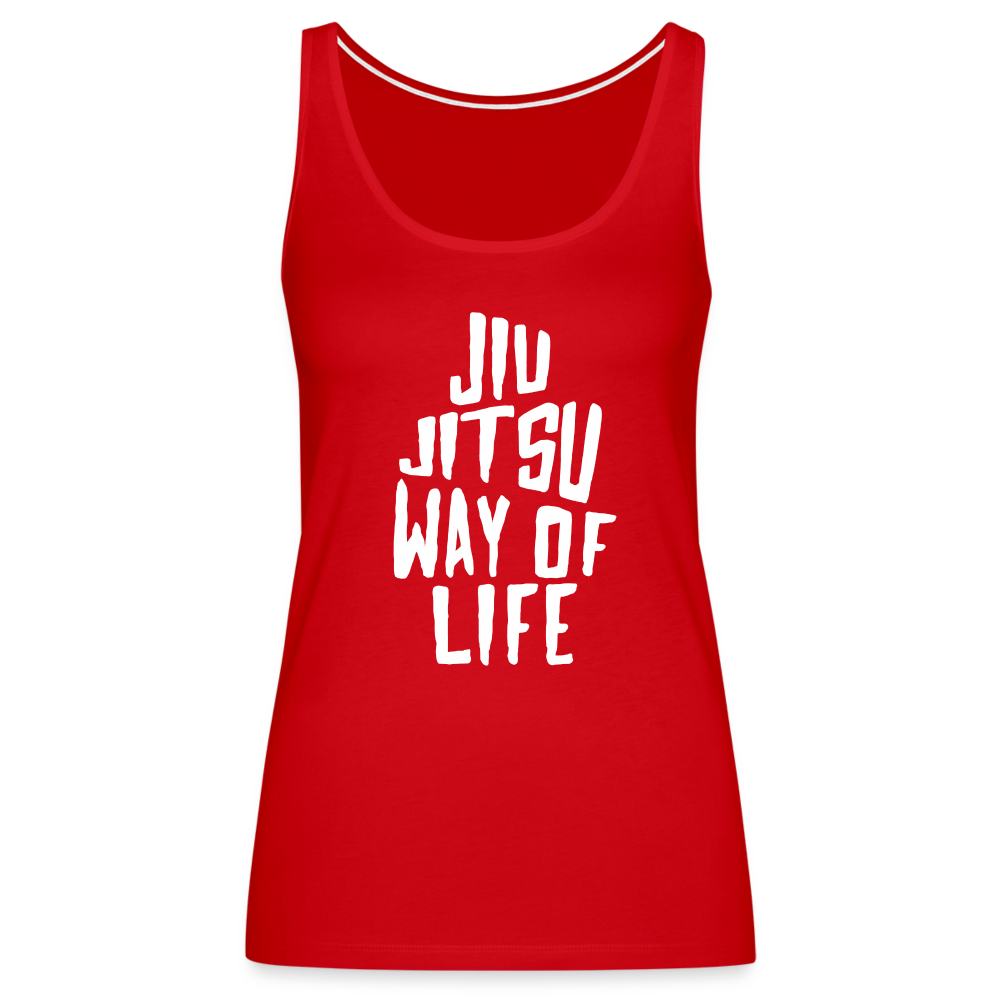 Jiu Jitsu way of life Women’s Premium Tank Top - red