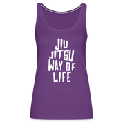 Jiu Jitsu way of life Women’s Premium Tank Top - purple