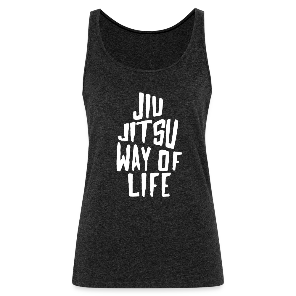 Jiu Jitsu way of life Women’s Premium Tank Top - charcoal grey