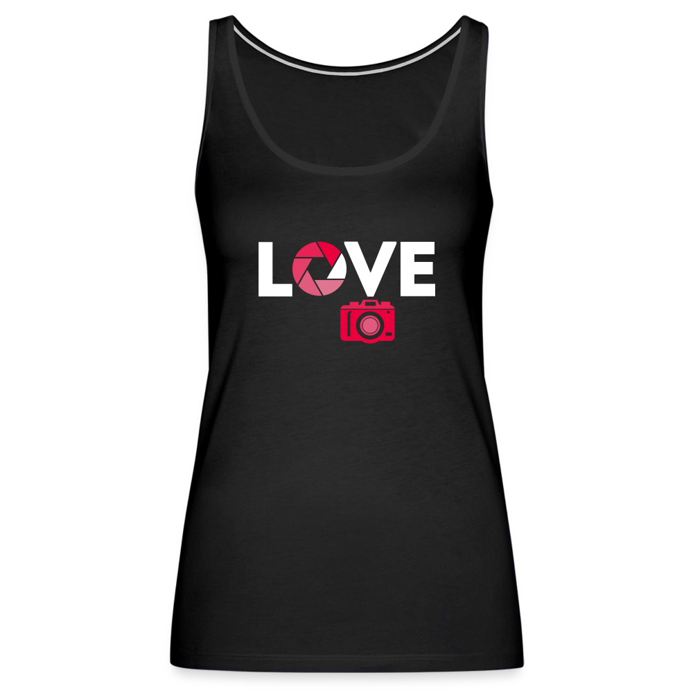 Photography Love Women’s Premium Tank Top - black