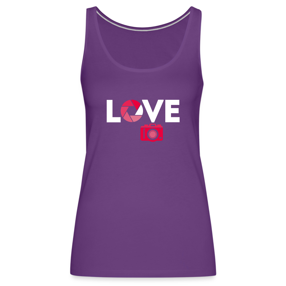 Photography Love Women’s Premium Tank Top - purple