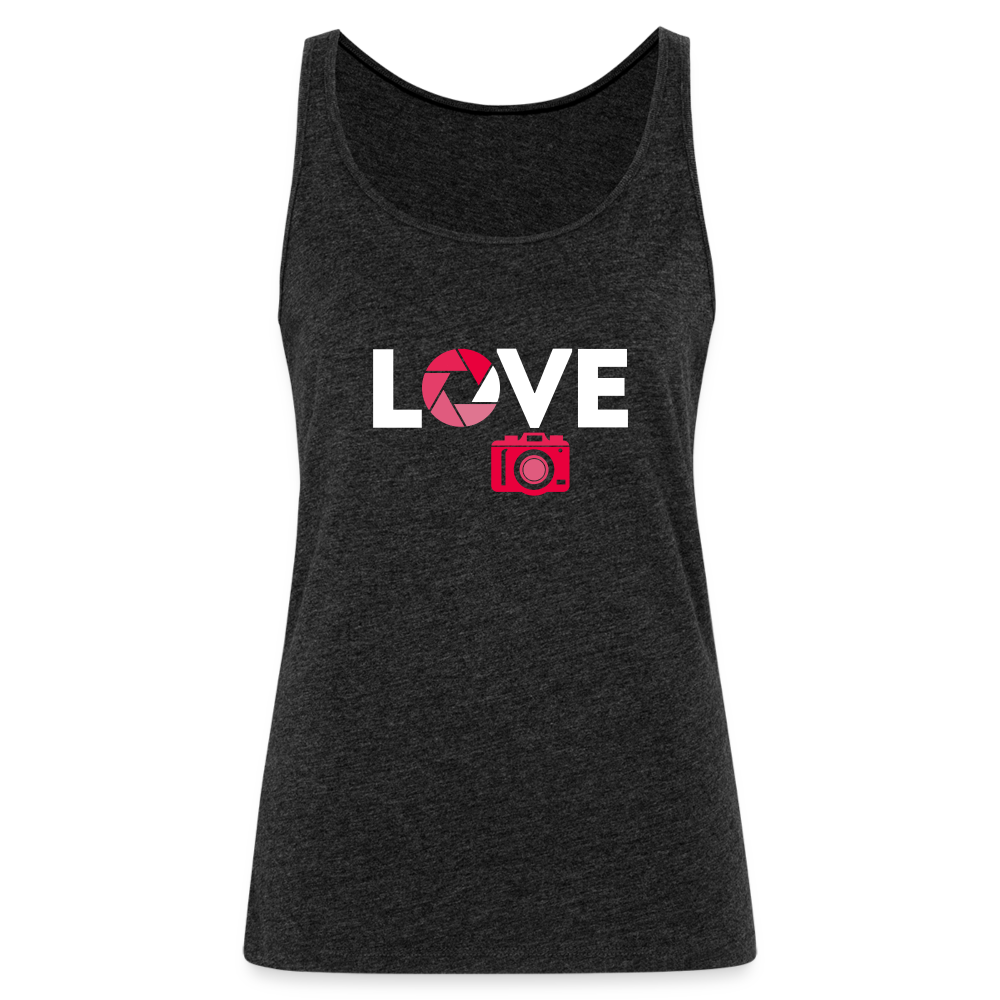 Photography Love Women’s Premium Tank Top - charcoal grey