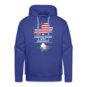 Irish Roots Hoodie - American Grown Irish Roots Hoodie - American Grown with irish roots Premium Hoodie - royal blue