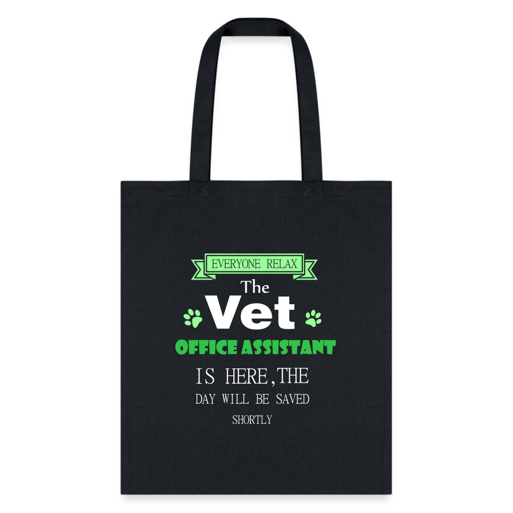 VET Office Assistant Tote Bag - black