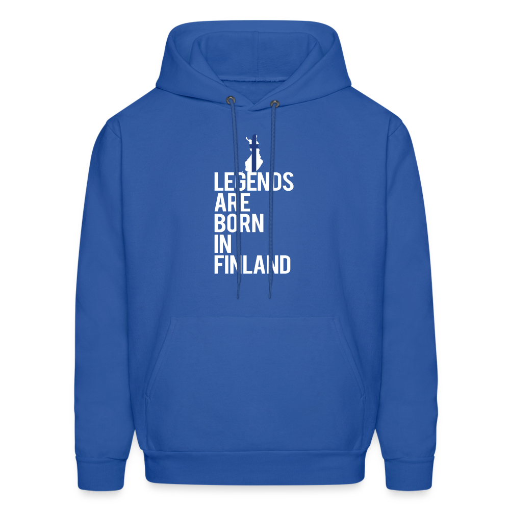 Legends are born in Finland Men's Hoodie К00449 - royal blue