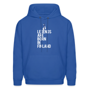 Legends are born in Finland Men's Hoodie К00449 - royal blue